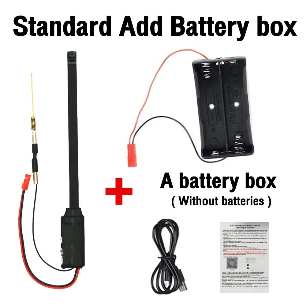 HD WiFi Mini Camera DIY Module Home office Security Nanny Cam 3000mAh Alarm Remote viewing Camera With Motion Detection,App