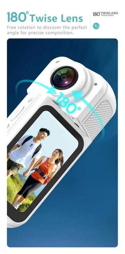 Amorus Mini 2.7K Action Camera Pocket Sized Adventure Recorder - stepyours.com