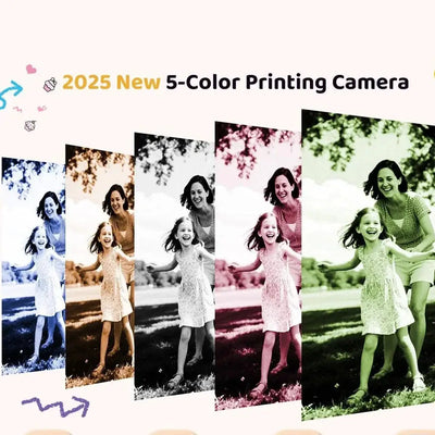 Color Printing Thermal Print Kids Instant Camera 32GB 1080P Digital Gift - stepyours.com