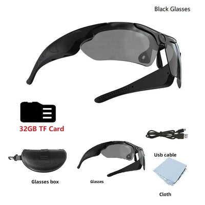 1080P Full HD Mini Camera Sunglasses For Outdoor Sports DVR Wide Angle - stepyours.com