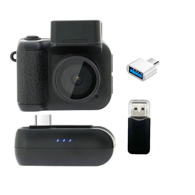 Y4000 Mini Keychain Camera With Screen HD 1080P Portable Retro kids Cam Ultra Compact Pocket DV Video Recorder With Flash Lamp