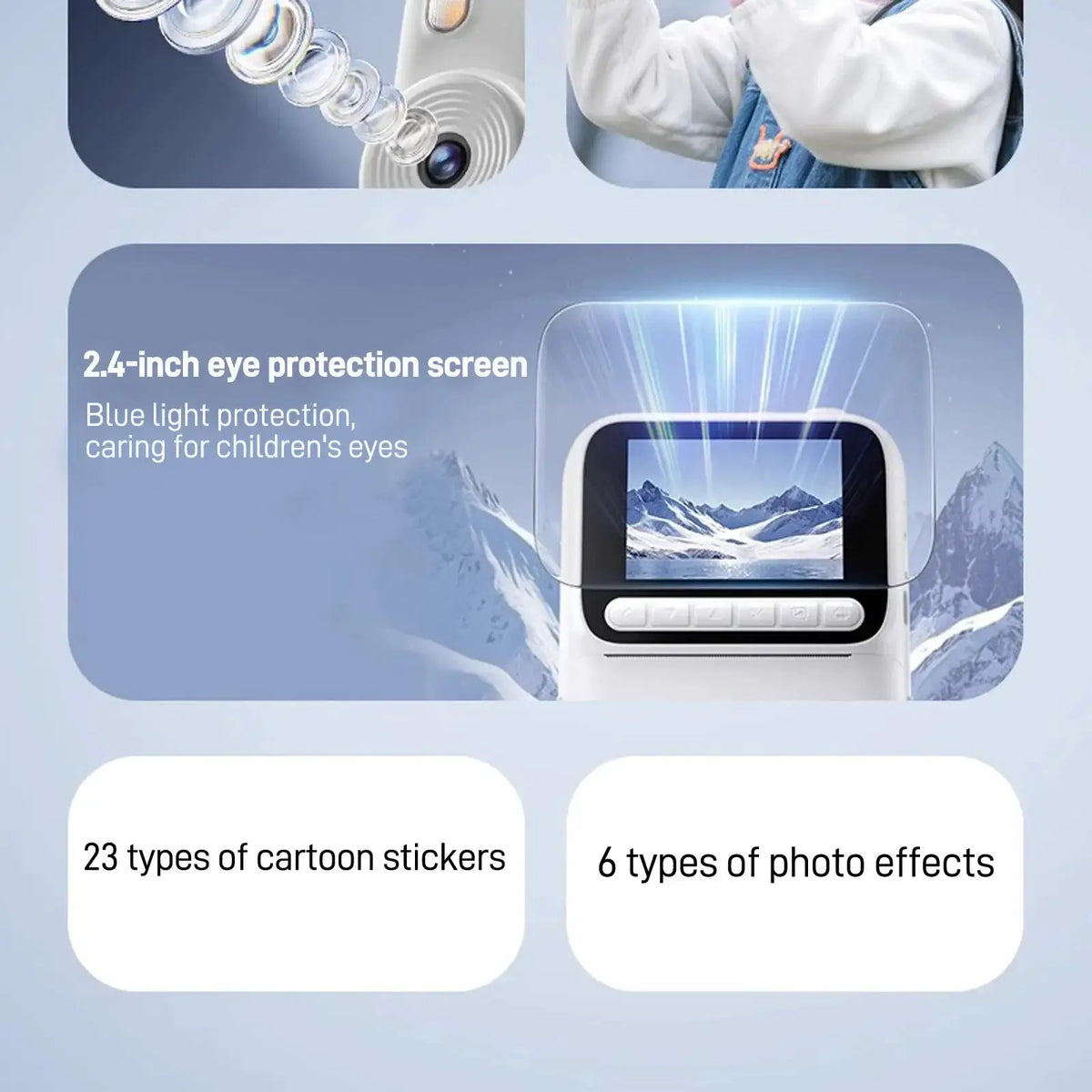 Color Printing Thermal Print Kids Instant Camera 32GB 1080P Digital Gift - stepyours.com