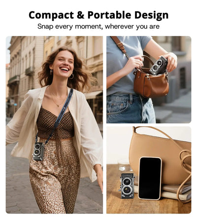 Chuzhao Mini Retro Digital Camera 12MP 1080p 1.54 Inch Screen Portable Gift - stepyours.com