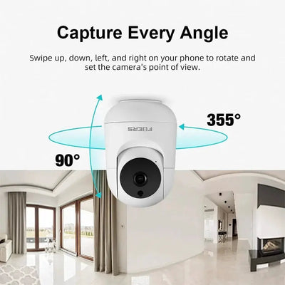 5MP HD WiFi Security Camera With Motion Detection For Baby And Pet Monitor Alexa - stepyours.com