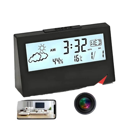 4K Mini WiFi Clock Wireless Camera, Supports Remote Viewing, Motion Detection, Loop Storage, Home Nanny Style 4KHD Camera