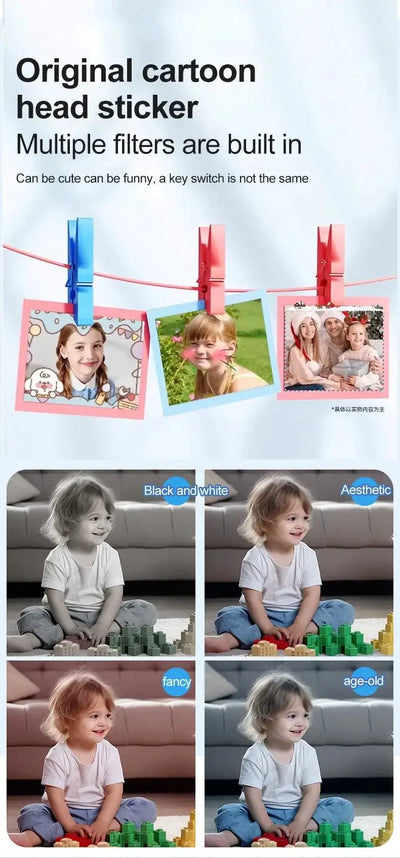 Mini Kids Camera Cute Digital Children Camera 32GB Card 1080p HD Educational Toy - stepyours.com