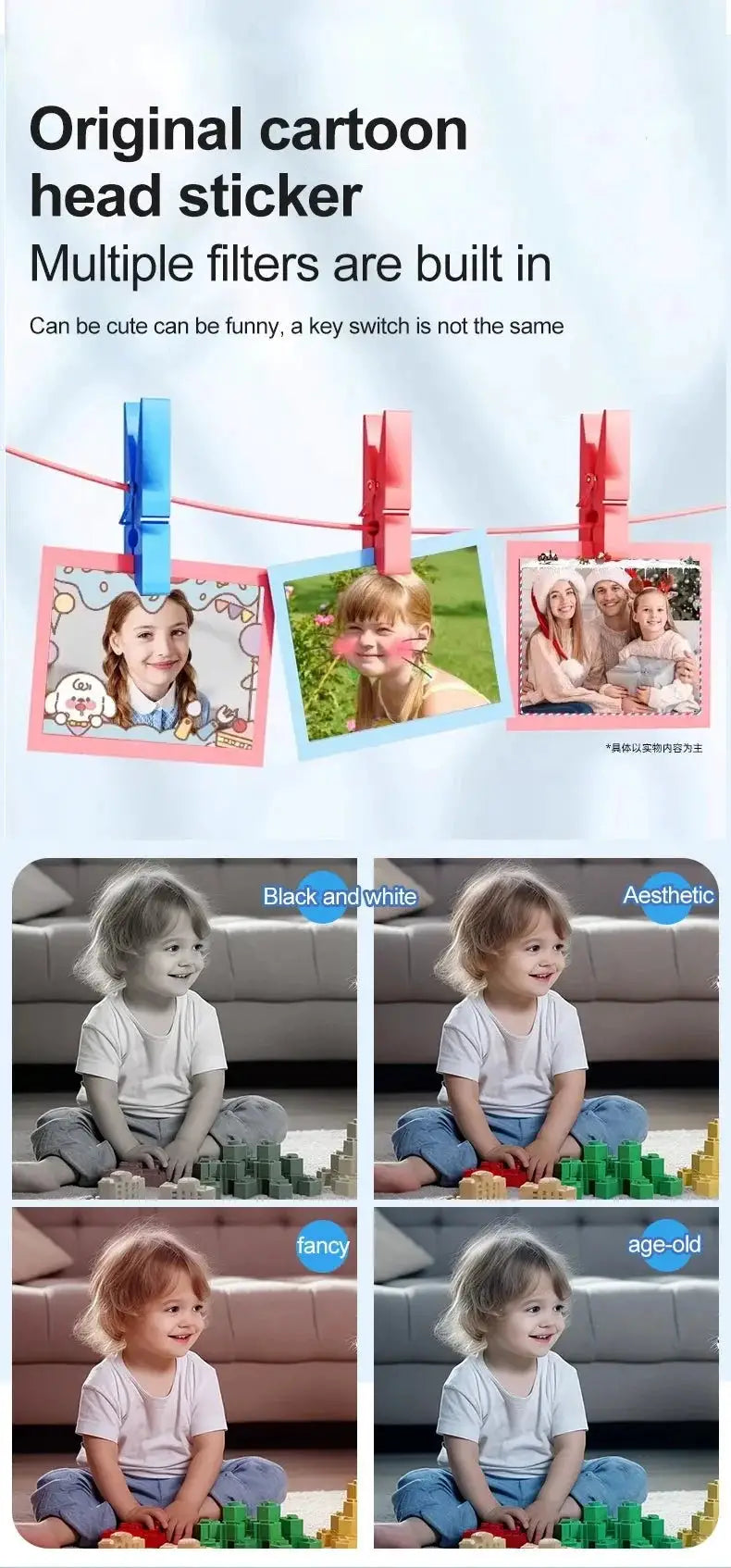 Mini Kids Camera Cute Digital Children Camera 32GB Card 1080p HD Educational Toy - stepyours.com