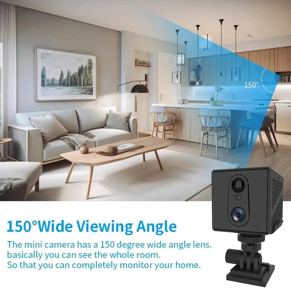 5MP 4G SIM Card Mini Camera - Indoor Night Vision Security Battery Powered Cam - stepyours.com