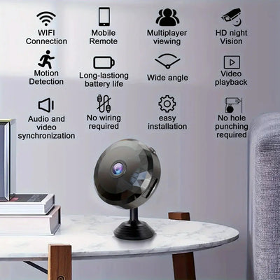 Wireless Mini WiFi Security Camera Night Vision Motion Detection And App Control by stepyours.com