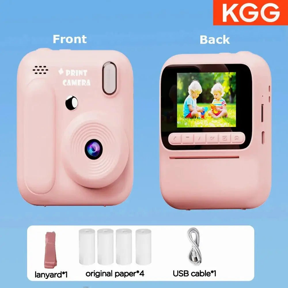 Color Printing Thermal Print Kids Instant Camera 32GB 1080P Digital Gift - stepyours.com