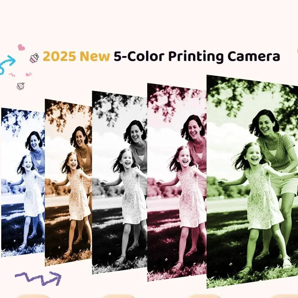 Color Printing Thermal Print Kids Instant Camera 32GB 1080P Digital Gift - stepyours.com