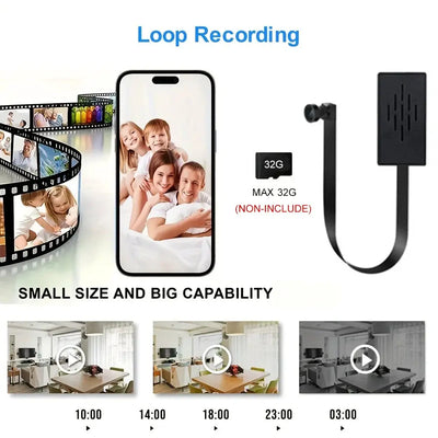 Mini Camera 1080P HD WiFi Camcorder DIY Portable Wireless Module Video Recorder Motion Detection P2P Camera Support Remote View by stepyours.com