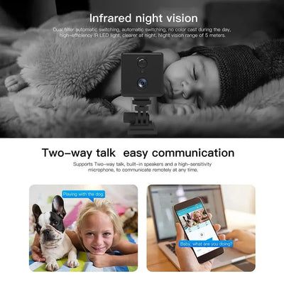 5MP 4G SIM Card Mini Camera - Indoor Night Vision Security Battery Powered Cam - stepyours.com