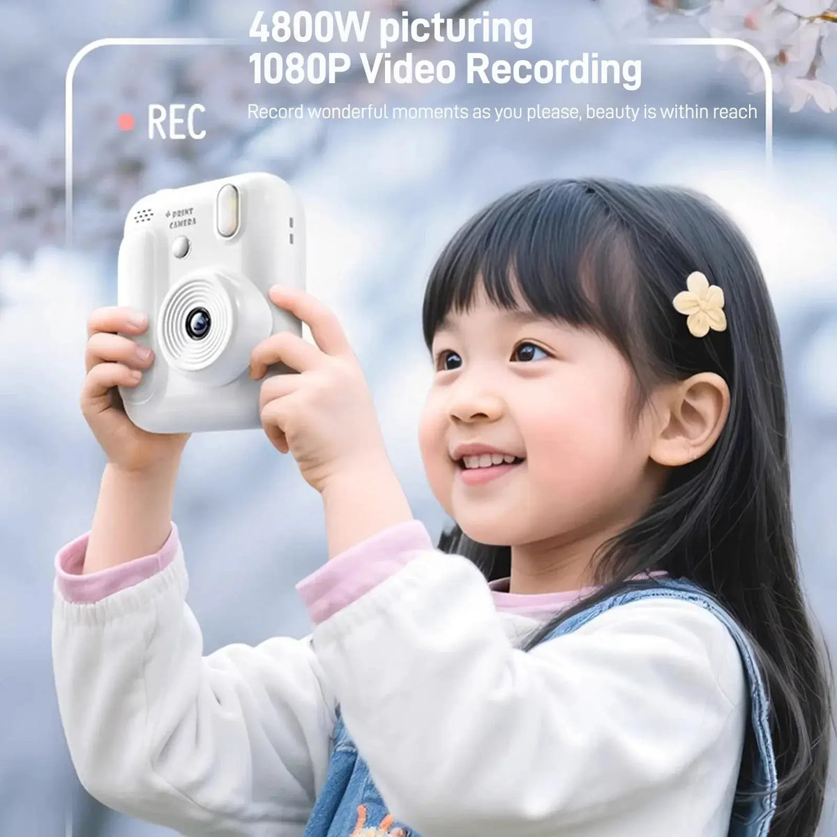 Color Printing Thermal Print Kids Instant Camera 32GB 1080P Digital Gift - stepyours.com