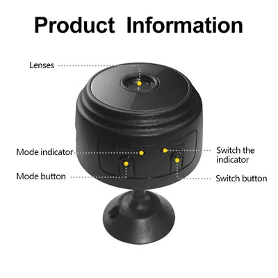 A9 WiFi Mini Camera 720P Indoor Security For Home Office Infant Pet Monitoring - stepyours.com