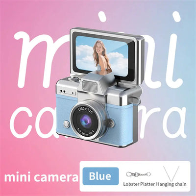 1080P Thumb Mini Camera Keychain Digital Camera Retro Camera HD Photo Travel Outdoor With Screen Support Memory Card for Kids