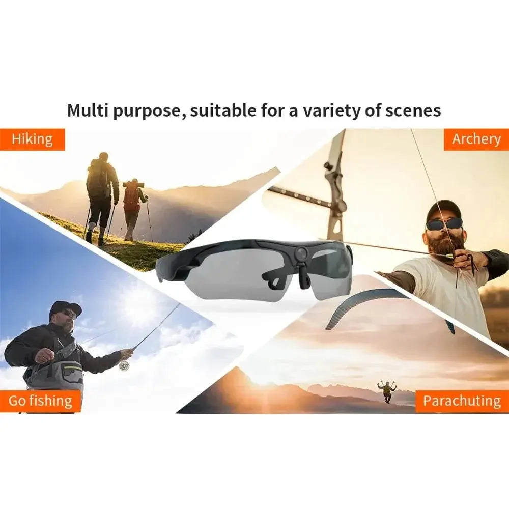 1080P Full HD Mini Camera Sunglasses For Outdoor Sports DVR Wide Angle - stepyours.com