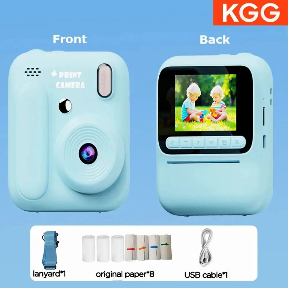 Color Printing Thermal Print Kids Instant Camera 32GB 1080P Digital Gift - stepyours.com