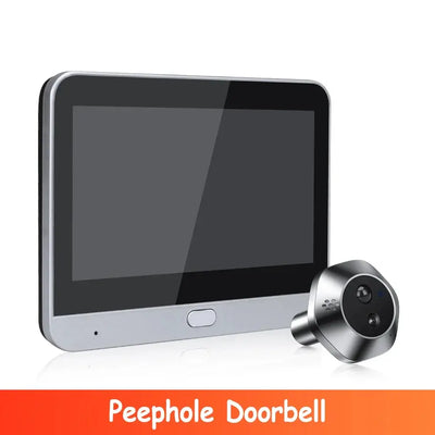 WSDCAM Mini Camera Two Way Talk Audio Doorbell Tuya Wifi Smart Video Peephole PIR Motion Detection APP Remote View by stepyours.com