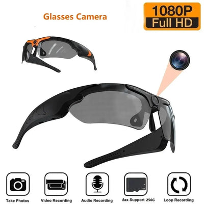 1080P Full HD Mini Camera Sunglasses For Outdoor Sports DVR Wide Angle - stepyours.com