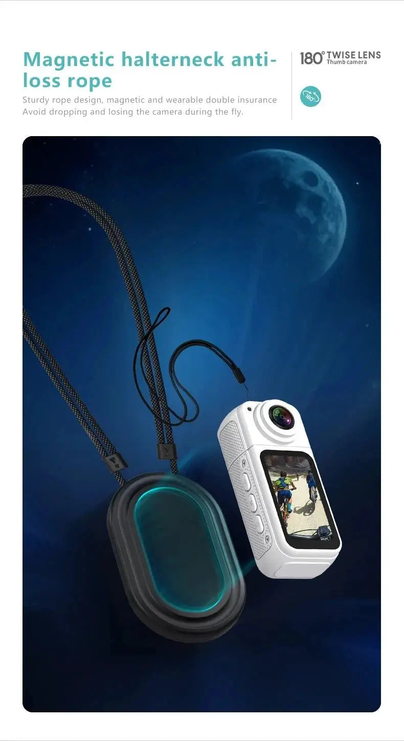 Amorus Mini 2.7K Action Camera Pocket Sized Adventure Recorder - stepyours.com