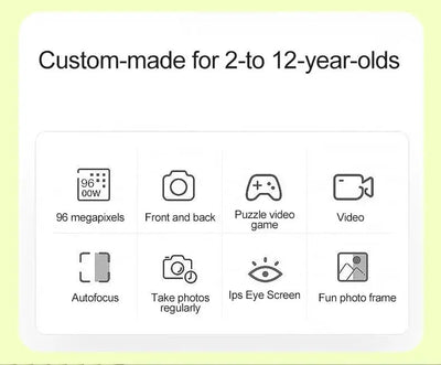 Mini Kids Camera Cute Digital Children Camera 32GB Card 1080p HD Educational Toy - stepyours.com