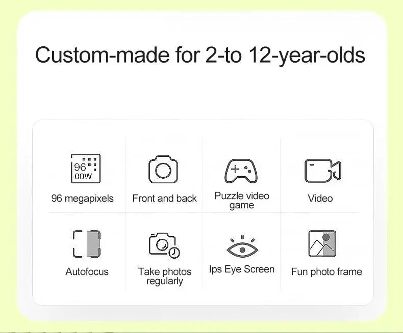 Mini Kids Camera Cute Digital Children Camera 32GB Card 1080p HD Educational Toy - stepyours.com