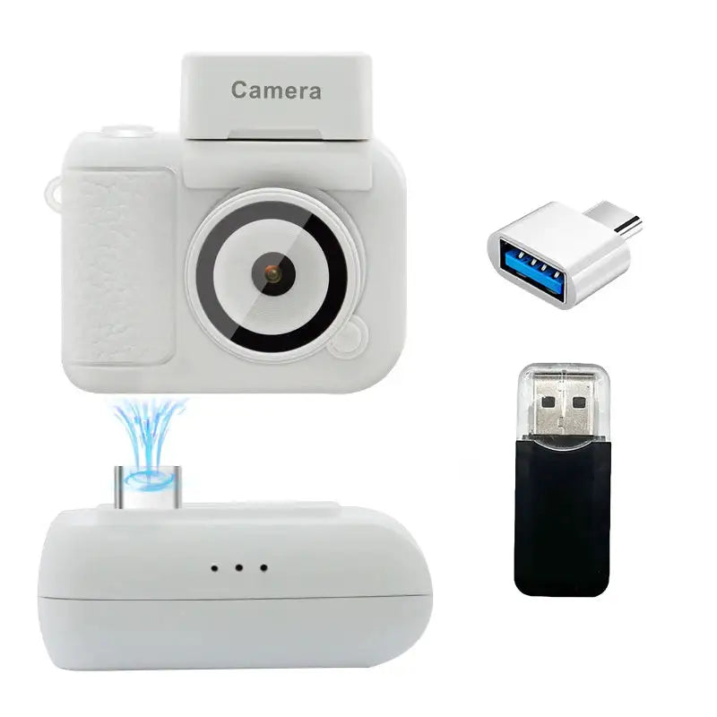Y4000 Mini Keychain Camera With Screen HD 1080P Portable Retro kids Cam Ultra Compact Pocket DV Video Recorder With Flash Lamp
