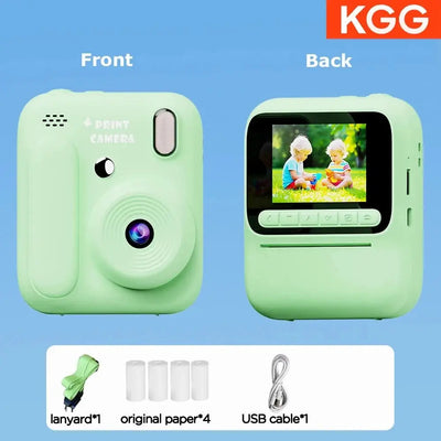Color Printing Thermal Print Kids Instant Camera 32GB 1080P Digital Gift - stepyours.com