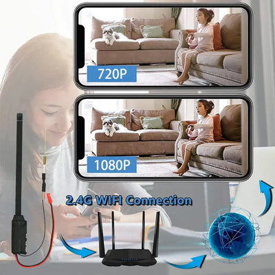HD WiFi Mini Camera DIY Module Home office Security Nanny Cam 3000mAh Alarm Remote viewing Camera With Motion Detection,App