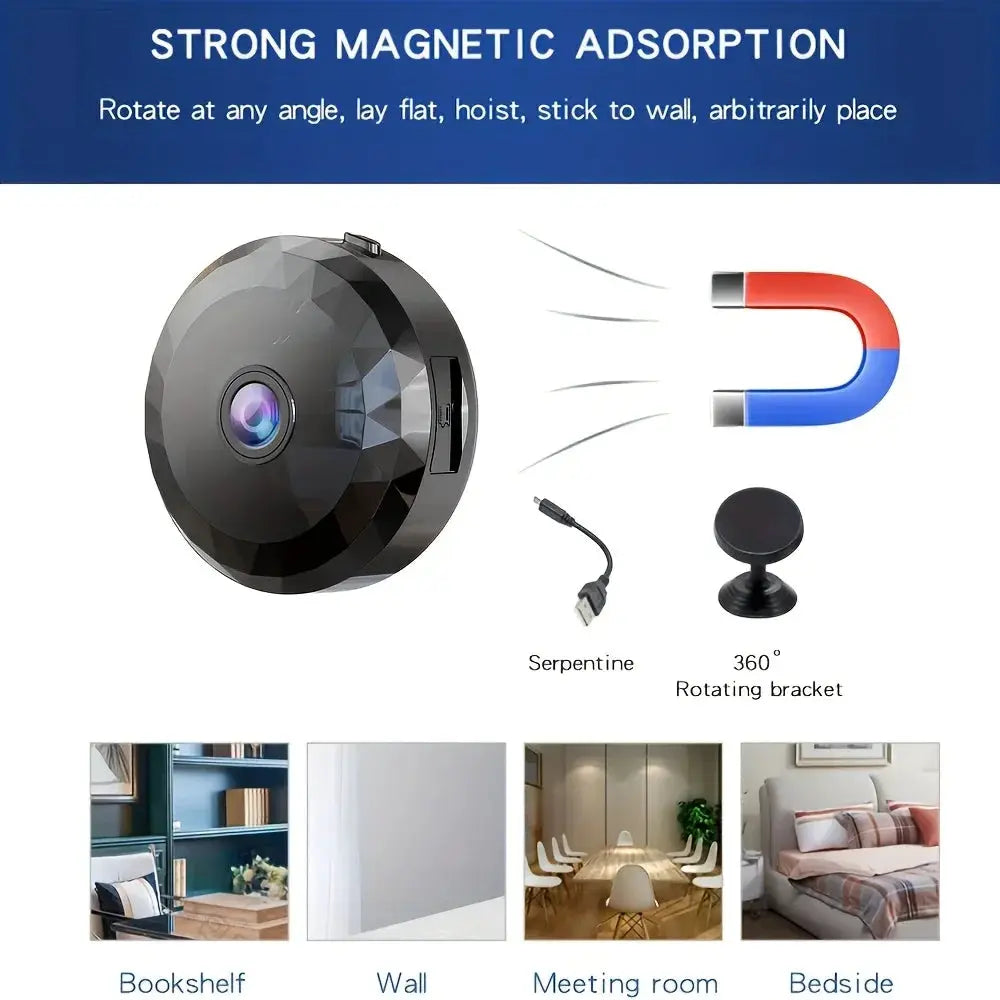 Wireless Mini WiFi Security Camera Night Vision Motion Detection And App Control by stepyours.com