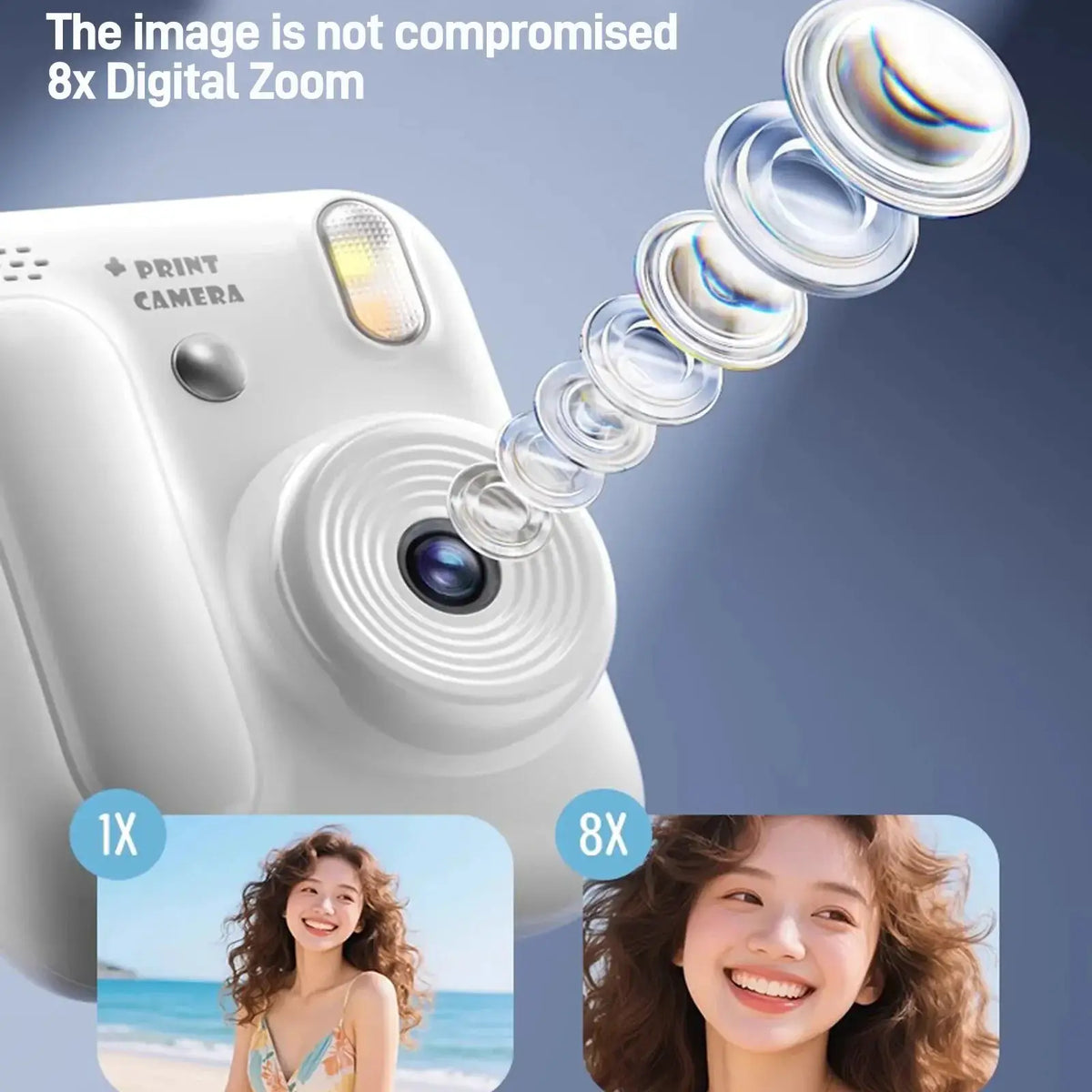 Color Printing Thermal Print Kids Instant Camera 32GB 1080P Digital Gift - stepyours.com