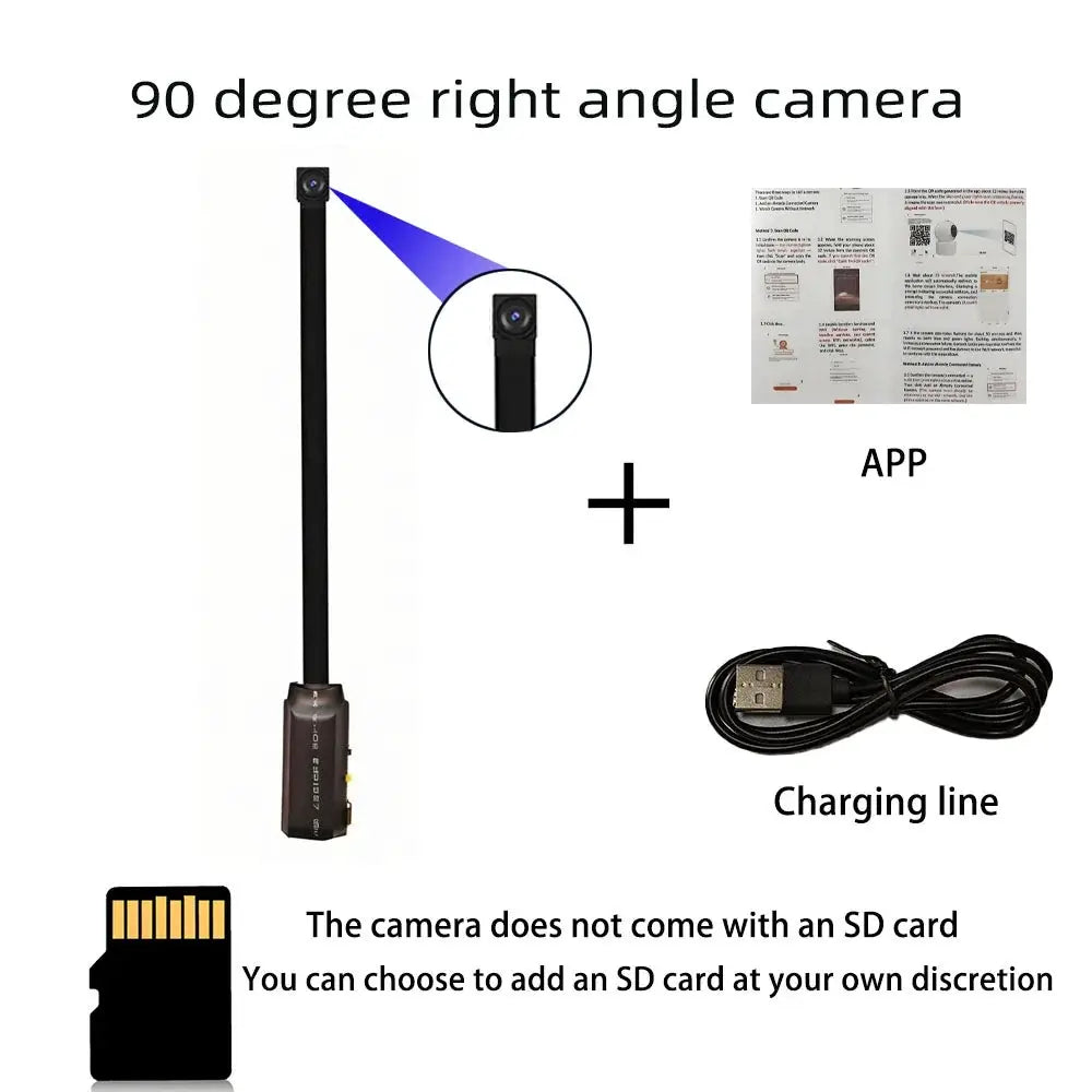 4K HD mini WiFi camera, supports remote viewing, motion detection, DIY small home nanny style HD wireless camera by stepyours.com