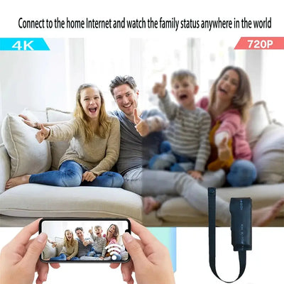 Newly improved 4K HD mini WiFi camera, supporting remote viewing, motion detection, DIY home nanny style camera by stepyours.com
