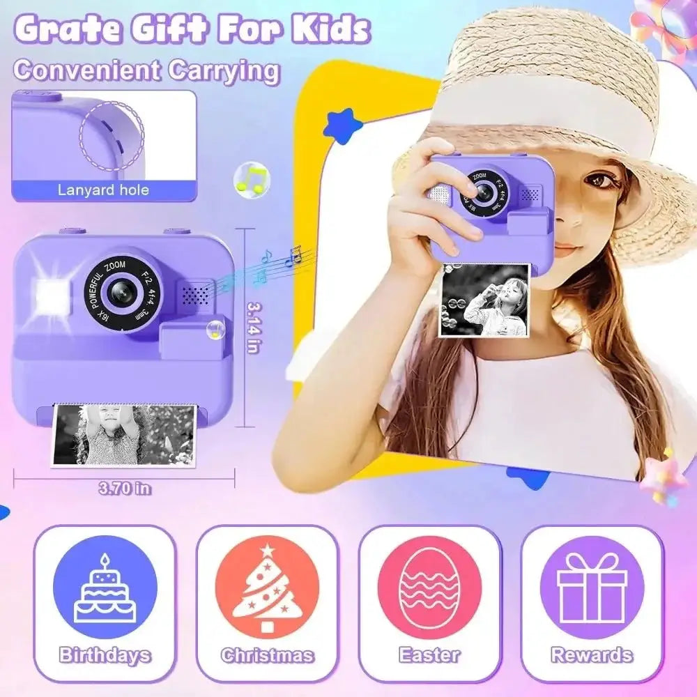 IAURA Educational Kids Camera 1080P Mini Video Camera With 32GB Card - stepyours.com