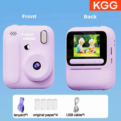 Color Printing Thermal Print Kids Instant Camera 32GB 1080P Digital Gift - stepyours.com