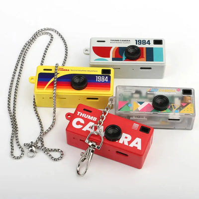 G6 Retro Mini Keychain Thumb Camera 1080P HD Recorder Built-in Flash Auto Focus 130° Wide Angle Lens LCD Screen Portable Camera