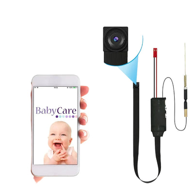 HD WiFi Mini Camera DIY Module Home office Security Nanny Cam 3000mAh Alarm Remote viewing Camera With Motion Detection,App