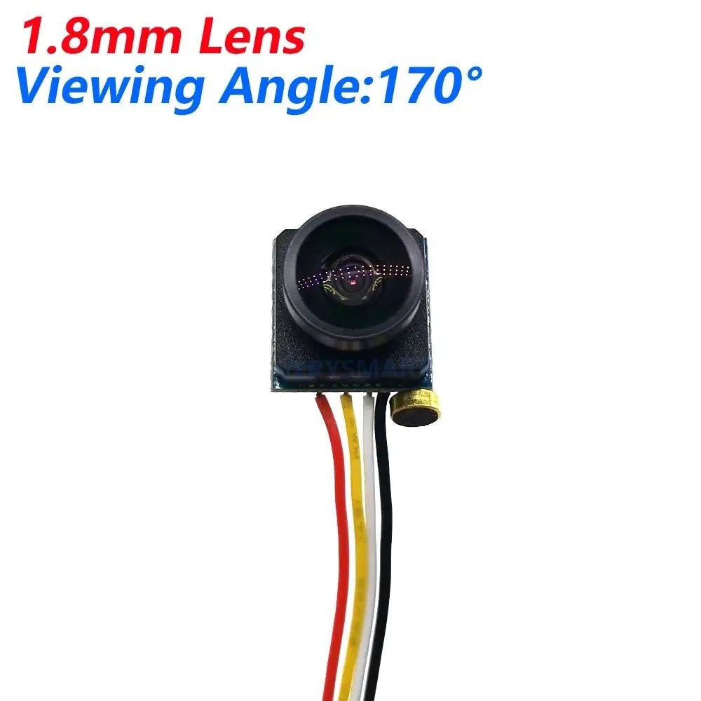 Mini FPV Analog Camera - 170 Degree Wide Angle 12x12mm Lens CVBS CCTV - stepyours.com