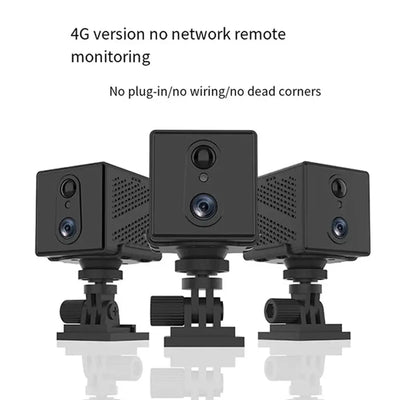 5MP Mini Camera 4G IP CCTV Two Way Audio 3000mAh Battery 64GB Night Vision - stepyours.com