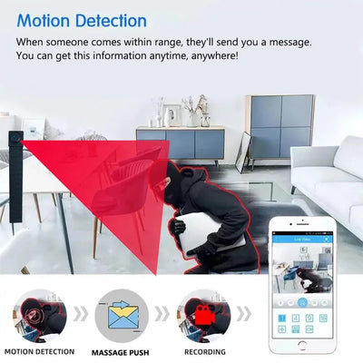 Newly improved 4K HD mini WiFi camera, supporting remote viewing, motion detection, DIY home nanny style camera by stepyours.com