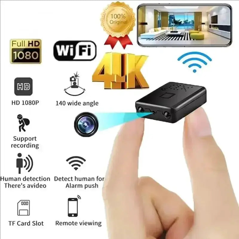 XD Mini Camera Full HD 4K WiFi Night Vision Remote Security Monitoring Home Protection Waterproof Video Recorder by stepyours.com