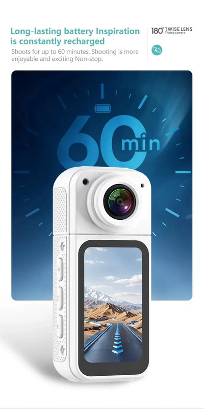 Amorus Mini 2.7K Action Camera Pocket Sized Adventure Recorder - stepyours.com