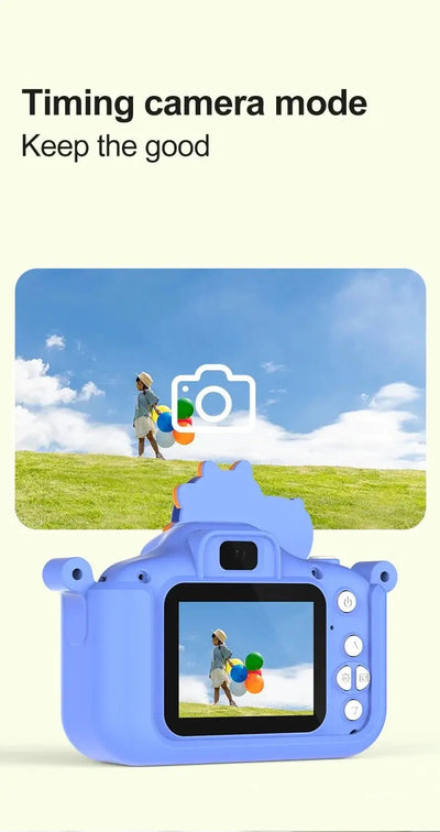 Mini Kids Camera Cute Digital Children Camera 32GB Card 1080p HD Educational Toy - stepyours.com