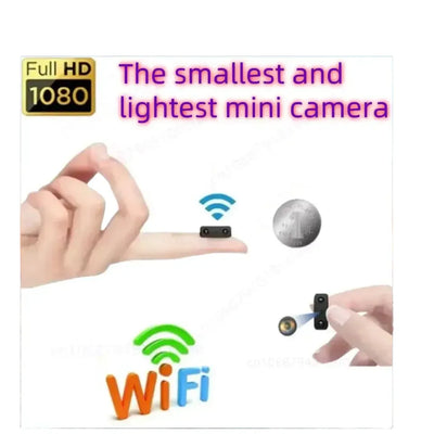 Smallest 1080P HD Mini Camera WIFI Built-in Battery IP Remote Monitoring Camcorders Invisible IR Night Vision Body Cam Espia Cam