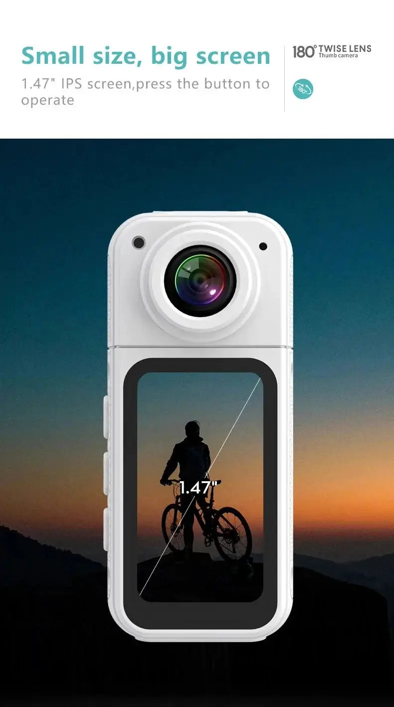 Amorus Mini 2.7K Action Camera Pocket Sized Adventure Recorder - stepyours.com