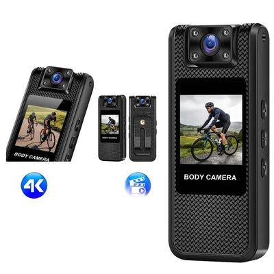 4K Mini Portable Camera HD 1080P Digital Video Recorder Infrared Night Vision Police Body Cam Small Sports DV Camcorder