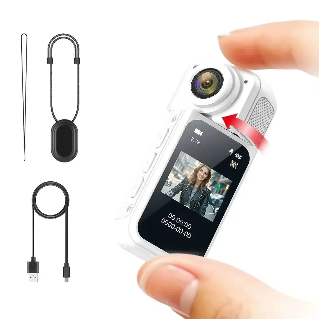 Amorus Mini 2.7K Action Camera Pocket Sized Adventure Recorder - stepyours.com
