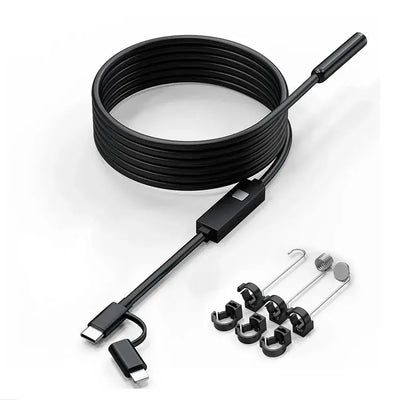 Android IOS 2 In 1 Endoscope Camera - Type C Waterproof Borescope - stepyours.com