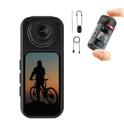 Amorus Mini 2.7K Action Camera Pocket Sized Adventure Recorder - stepyours.com